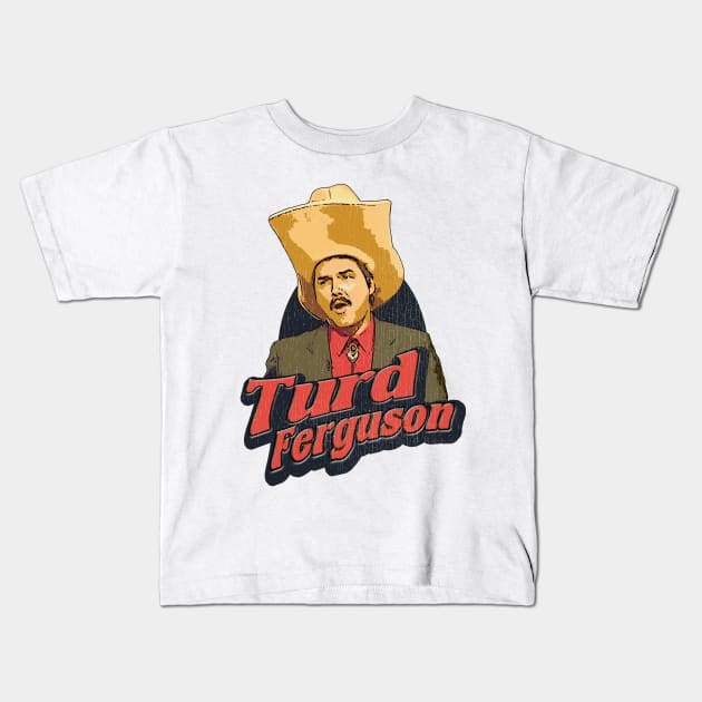 Turd Ferguson // Retro Style Design Kids T-Shirt by Mandegraph